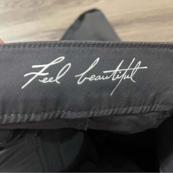 White House Black Market Grey Cargo Zippered Ankle Skinny Jeans; 10R - Picture 8 of 12